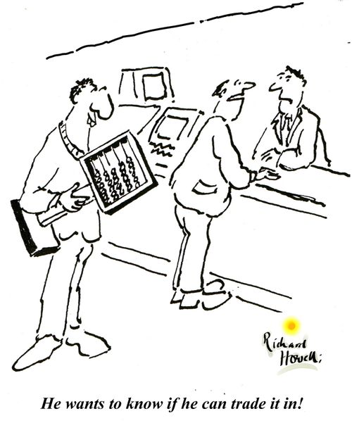 He wants to know if he can trade it in.