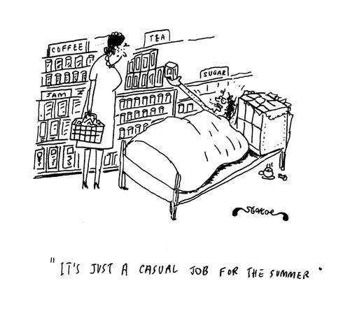 'It's just a casual job for the summer.'