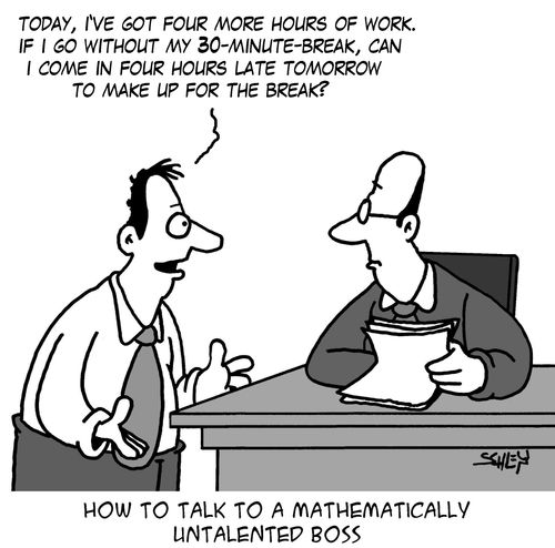 How to talk to a mathematically untalented boss.