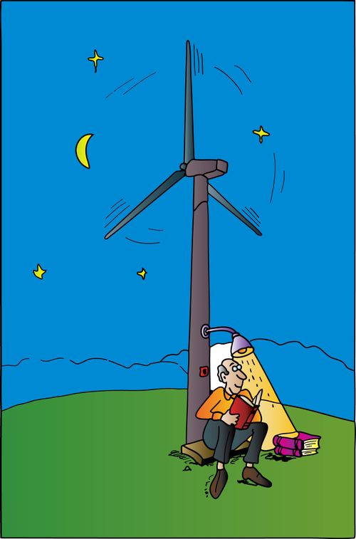 Reading by Wind Energy