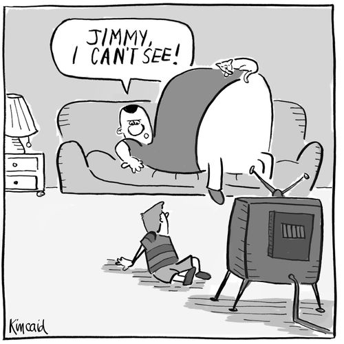 'Jimmy, I can't see!'