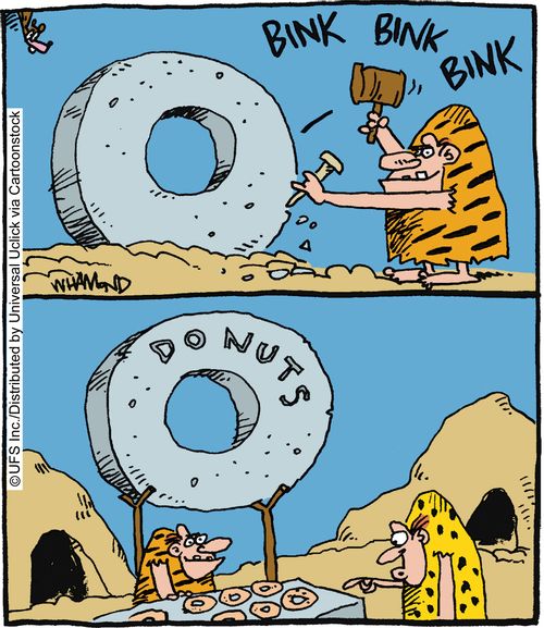 Prehistoric Doughnut Stand.
