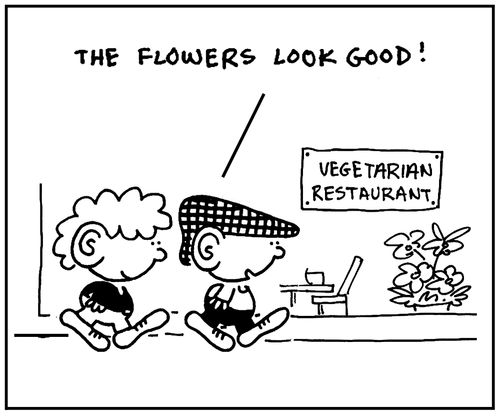 'The flowers look good.'