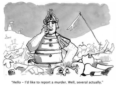 'Hello - I'd like to report a murder. Well, several actually.'