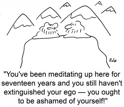 'You've been meditating up here for seventeen years and you still haven't extinguished your ego -- you ought to be ashamed of yourself!'