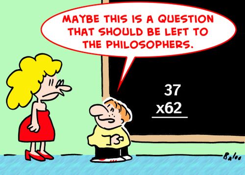 'Maybe this is a question that should be left to the philosophers,'