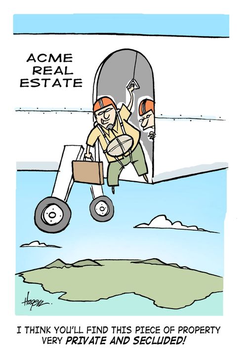 'I think you'll find this piece of property very private and secluded!'