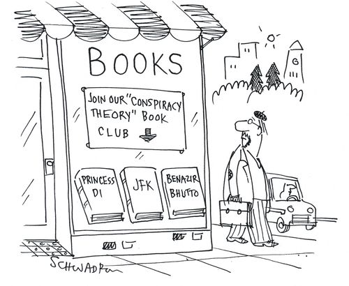 Join our 'Conspiracy Theory' Book Club.