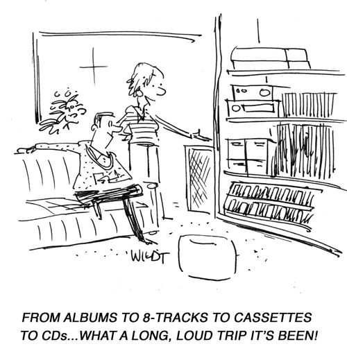 'From albums to 8-tracks to cassettes to CD's...What a long, loud trip it's been!'