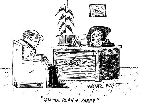 'Can you play a Harp.'