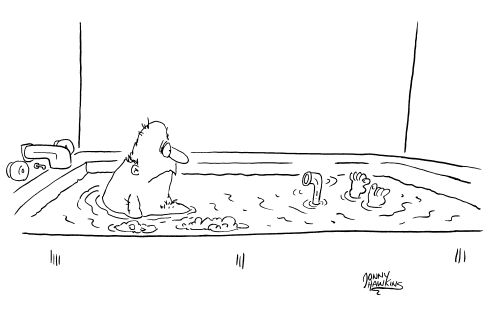 Periscope in the bath