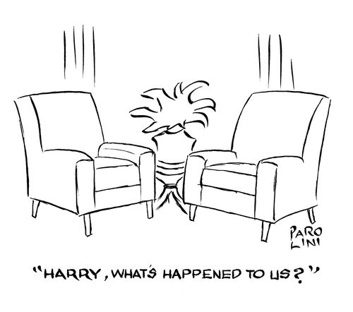 'Harry, what's happened to us?'
