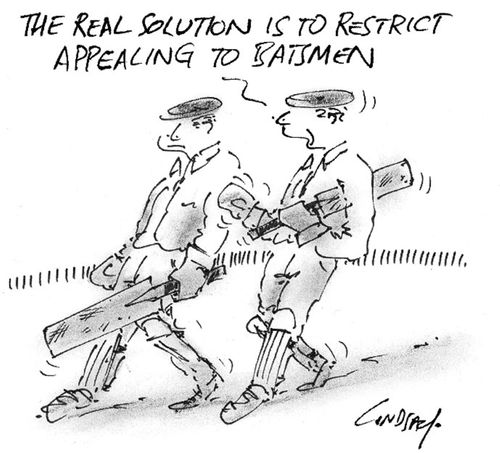 The real solution is to restrict appealing to batsmen.