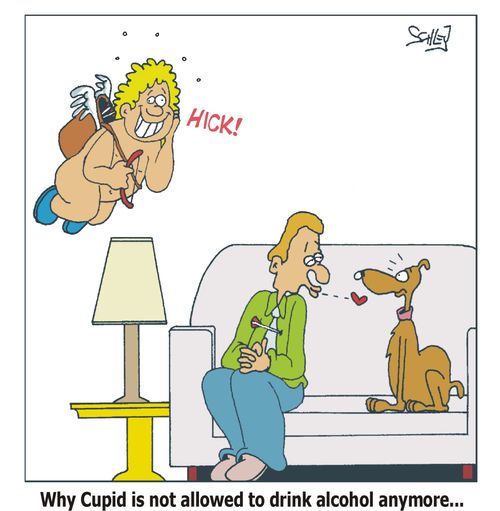 Why Cupid is not allowed to drink alcohol anymore...