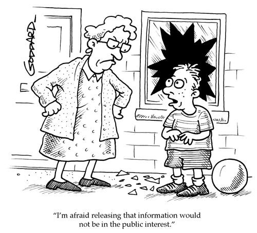 'I'm afraid releasing that information would not be in the public interest.'