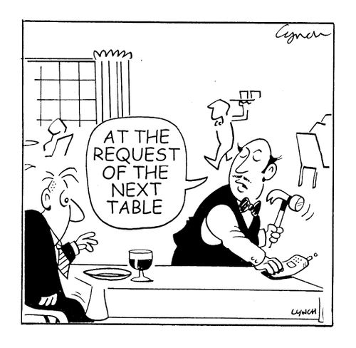 At the request of the next table.