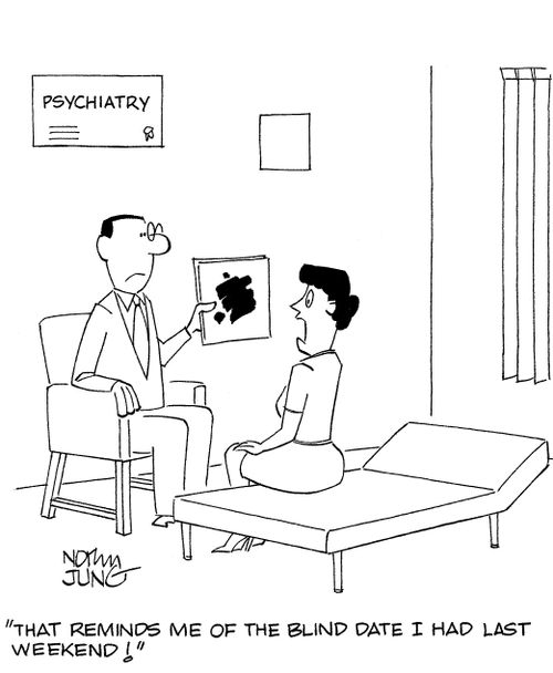 'That reminds me of the blind date I had last weekend!'