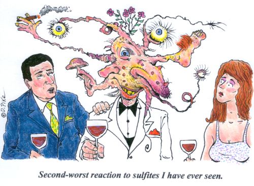 'Second-worst reaction to sulfites I have ever seen.'