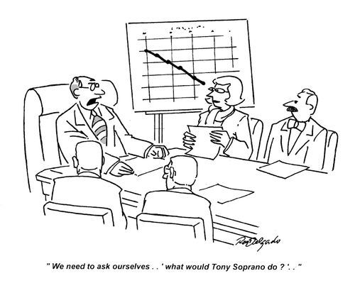 'We need to ask ourselves... 'what would Tony Soprano do?'...'