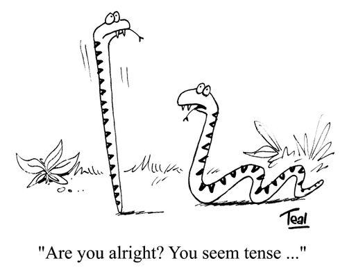 'Are you alright? You seem tense...'