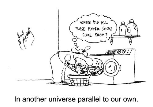 'In another universe parallel to our own.'