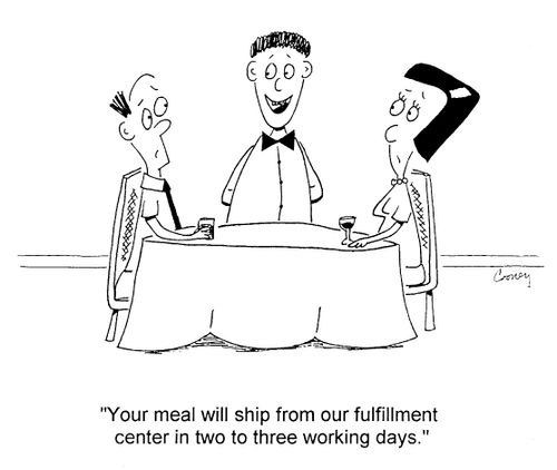 "Your meal will shift from our fulfillment centre in two to three working days."