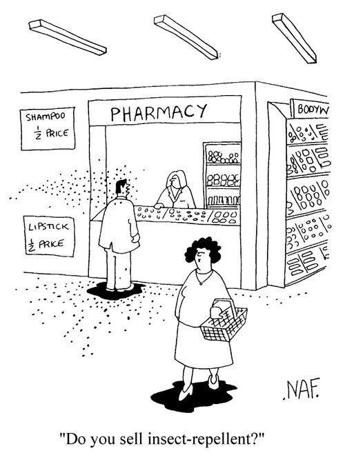 "Do you sell insect-repellent?"