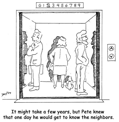 It might take a few years, but Pete knew that one day he would get to know the neighbors.