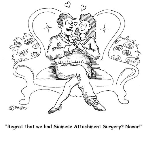'Regret that we had Siamese Attachment Surgery? Never!'