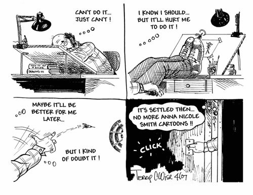 No more Anna Nicole Smith Cartoons.