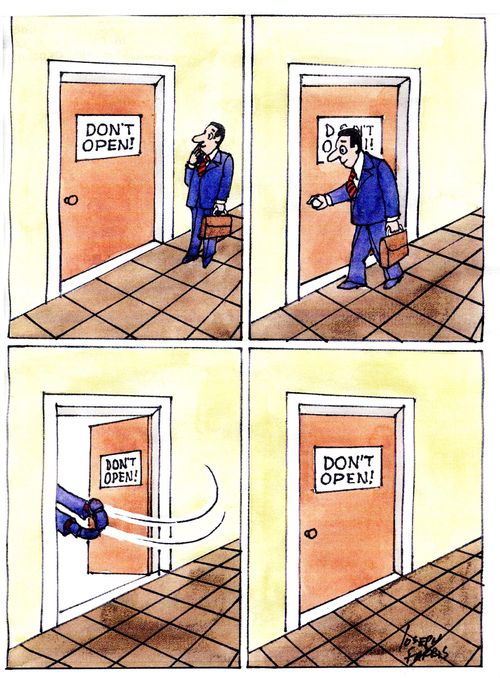 Door Warns - Don't Open!