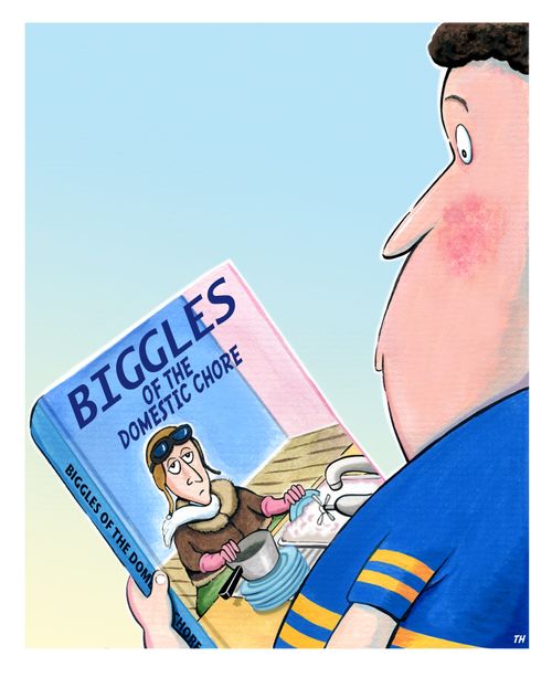 Biggles has a more staid adventure.