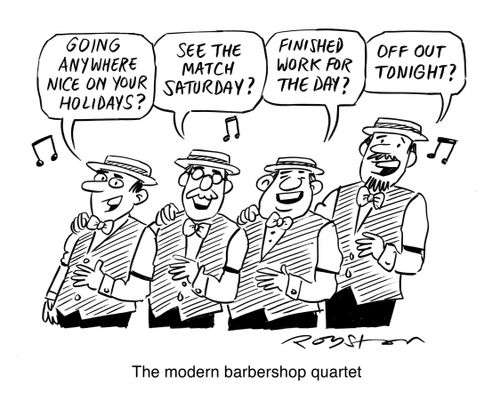 The modern barbershop quartet. 