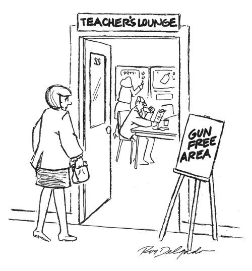 Teachers' Lounge: Gun Free Area