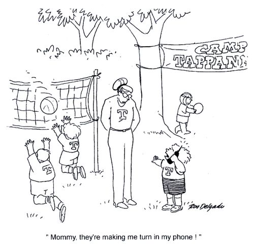 'Mommy, they're making me turn in my phone!'