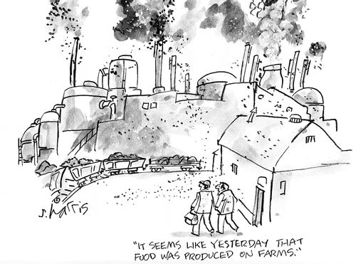 'It seems like yesterday that food was produced on farms.'