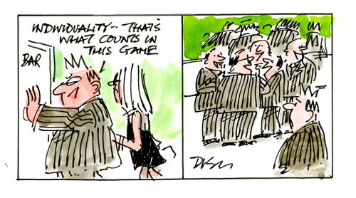 'Individuality - That's what counts in this game.'