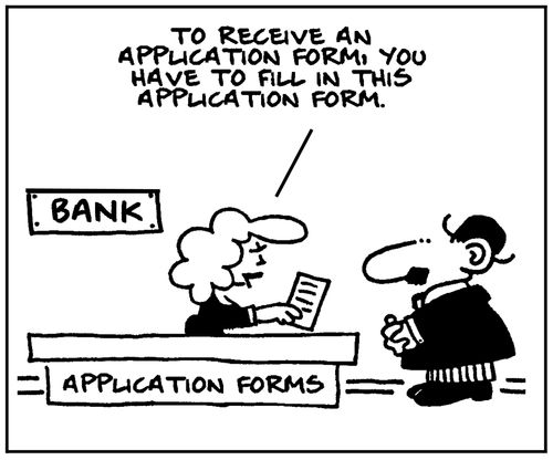 'To receive an application form, you have to fill out this application form.'