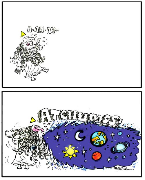 God Sneezes Out Creation