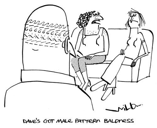 'Dave's got male pattern baldness.'