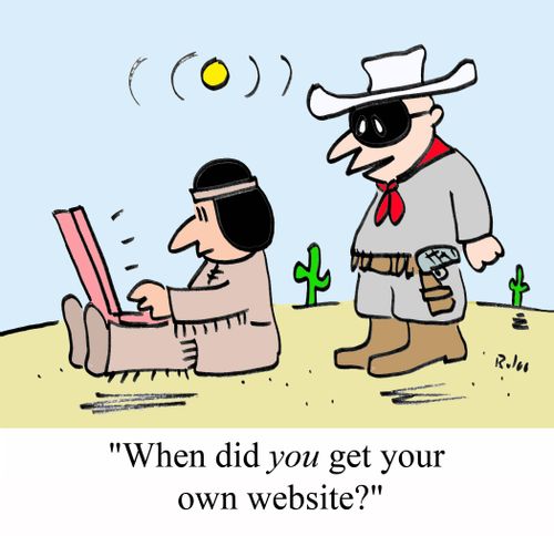 'When did YOU get your own website?'