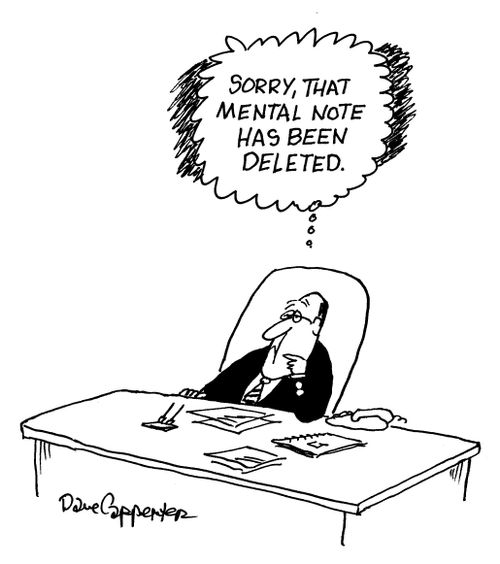'Sorry, that mental note has been deleted.'