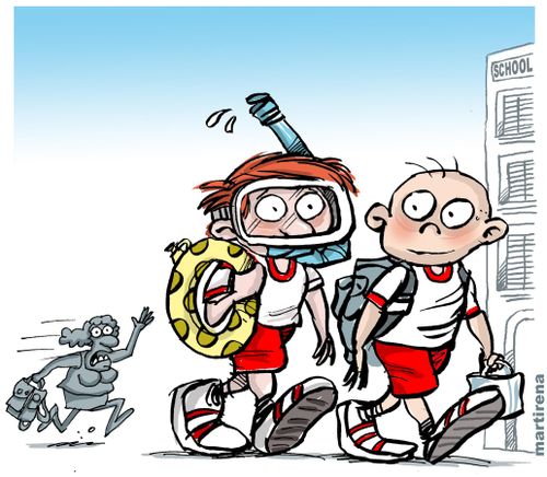 Children have difficulty adapting to the return to school.