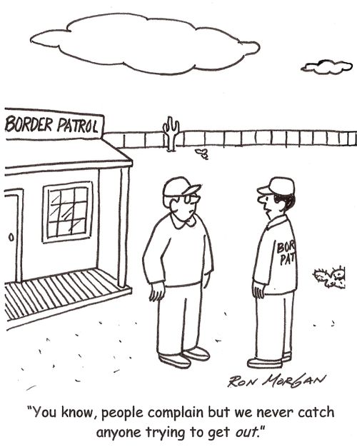 'You know, people complain but we've never caught anyone trying to get out.'