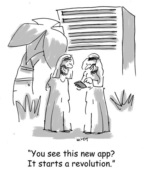 'You see this app? It starts a revolution.'