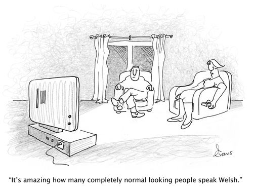 'It's amazing how many completely normal looking people speak Welsh.'
