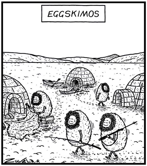 Eggskimos: Eskimos in the form of Eggs.