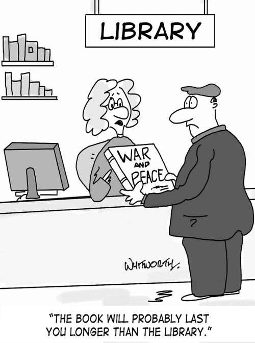 'The book will probably last you longer than the library.'