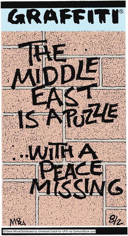 The Middle East is a puzzle...With a peace missing.