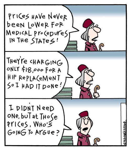 'Princes have never been lower for medical procedures in the states.'